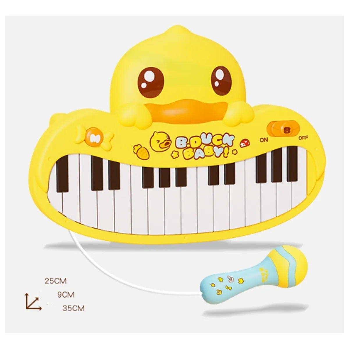 Piano Musical Infantil Juguete Amarillo B. Duck 
