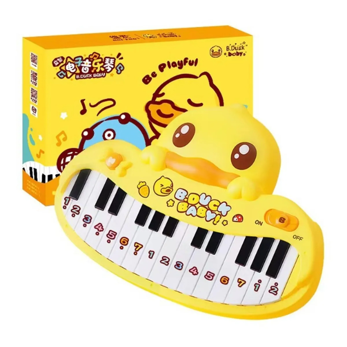 Piano Musical Infantil Juguete Amarillo B. Duck 