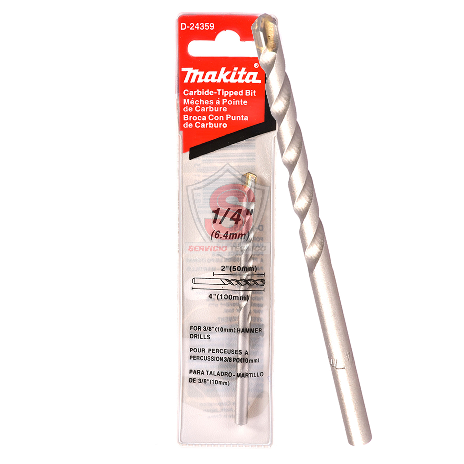 Broca Concreto 1/4 X 4 Makita D-24359 Original