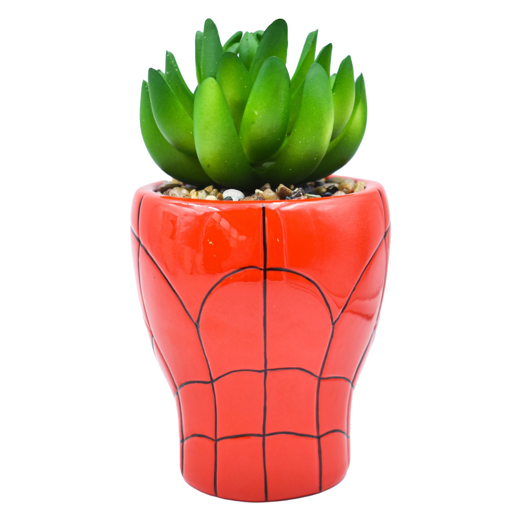 Fun Kids 1778-28/3013E Juego Set Taza con Maceta Cerámica 3D Disney Marvel Hombre araña/Spiderman 445ml