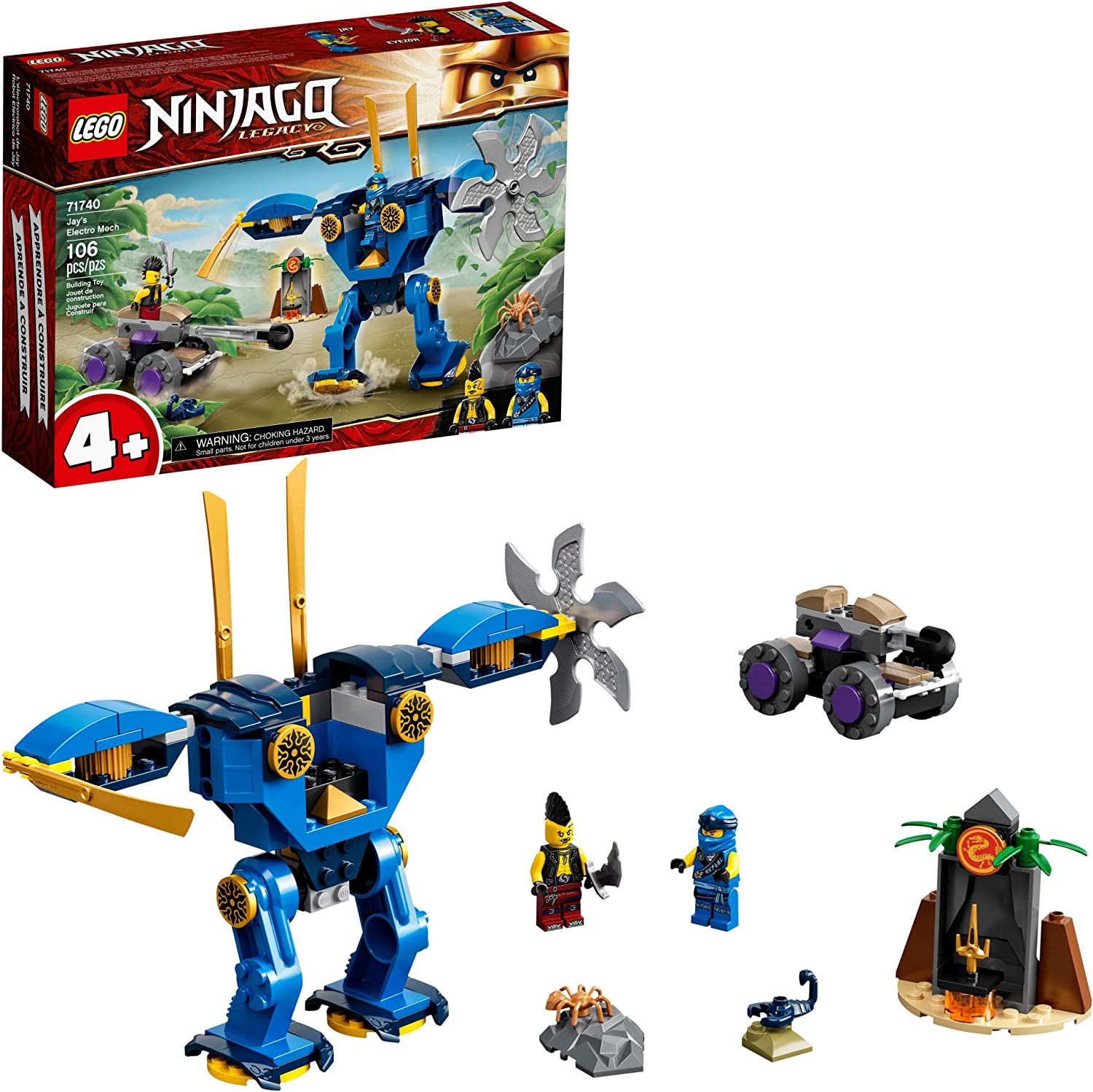 Lego Ninjago 71740 Robot Eléctrico De Jay
