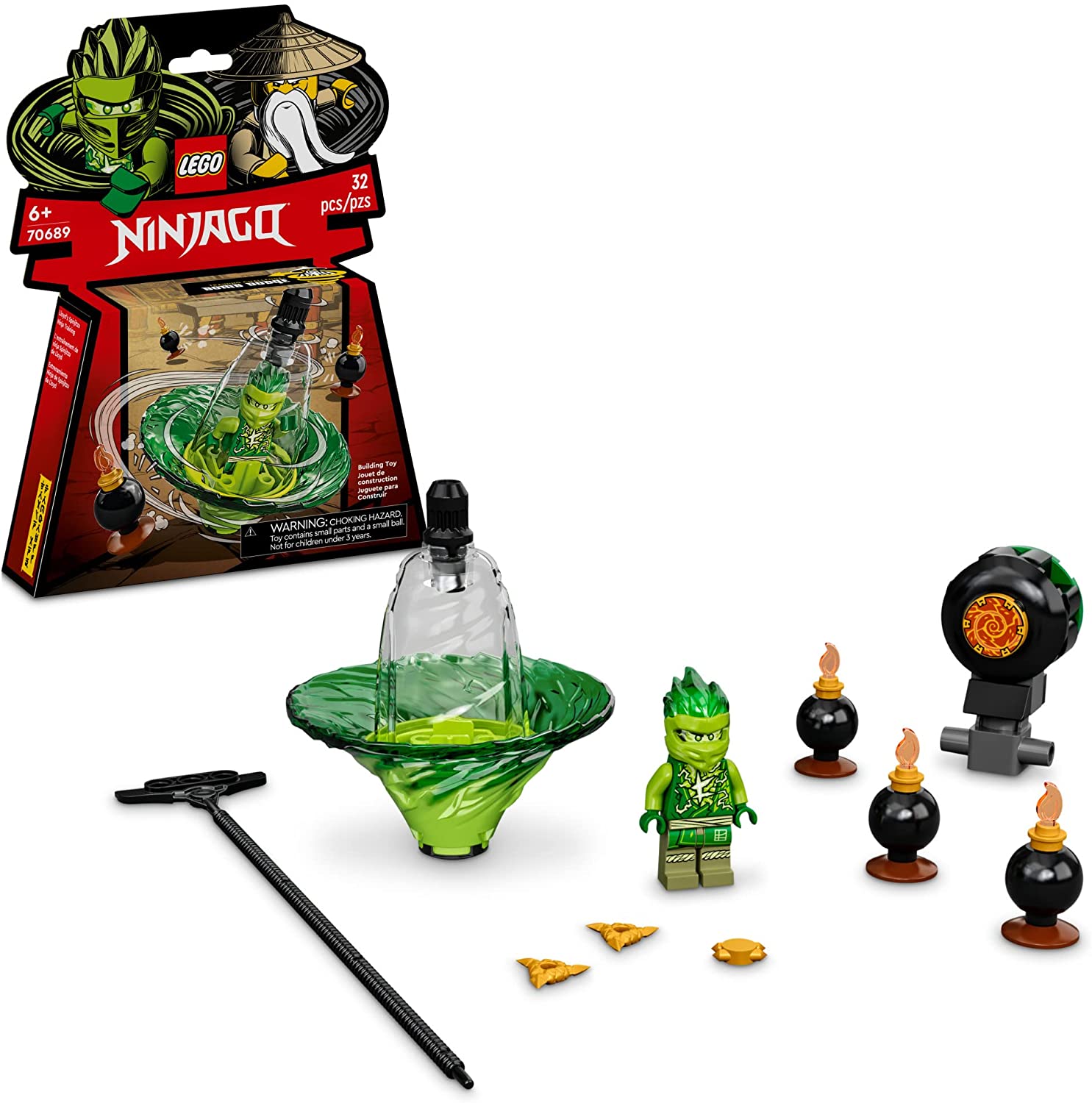 Lego Ninjago 70689 Entrenamiento Ninja De Spinjitzu De Lloyd