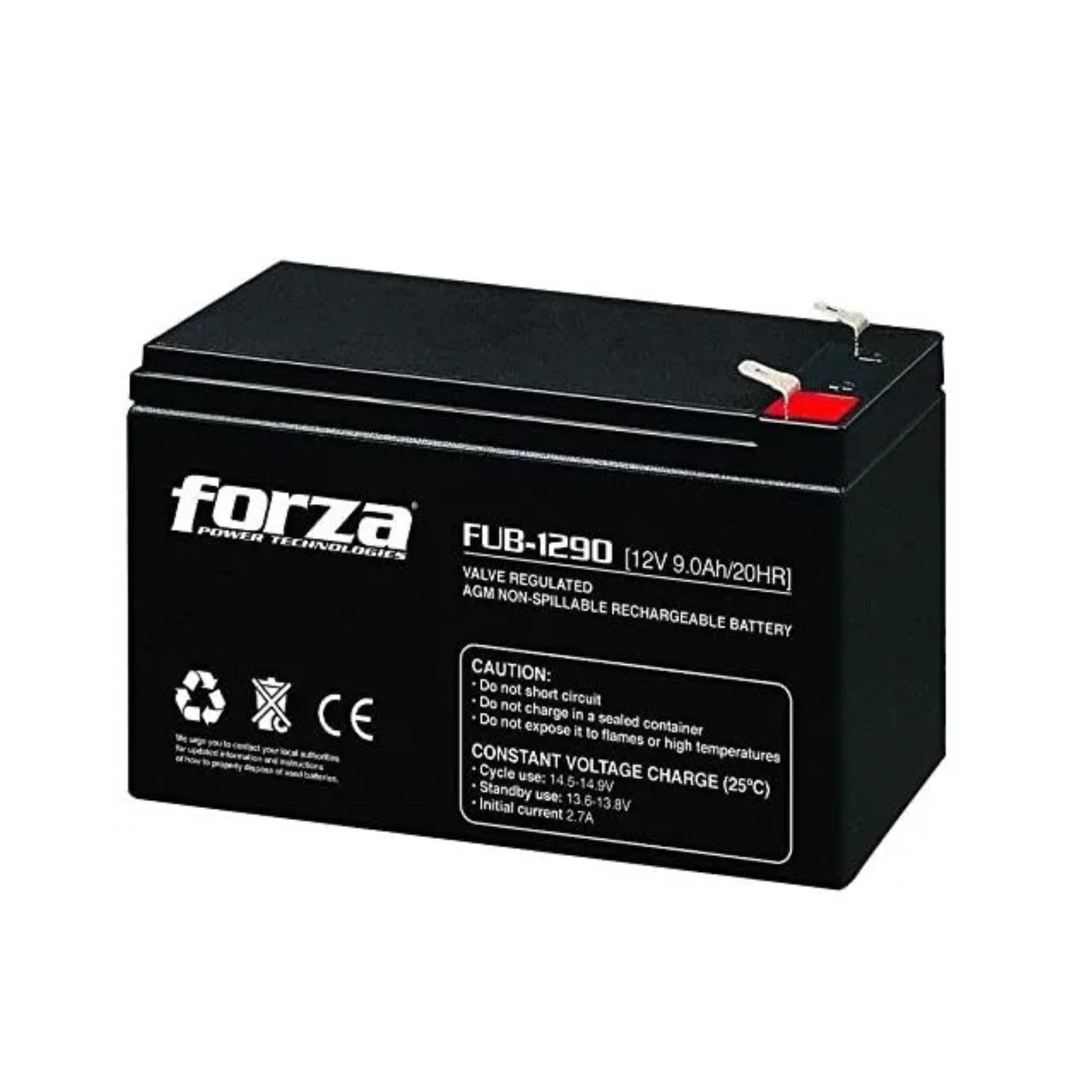 Bateria de reemplazo marca CDP mod SLB12-9 ah plomo acido libre de mantenimiento