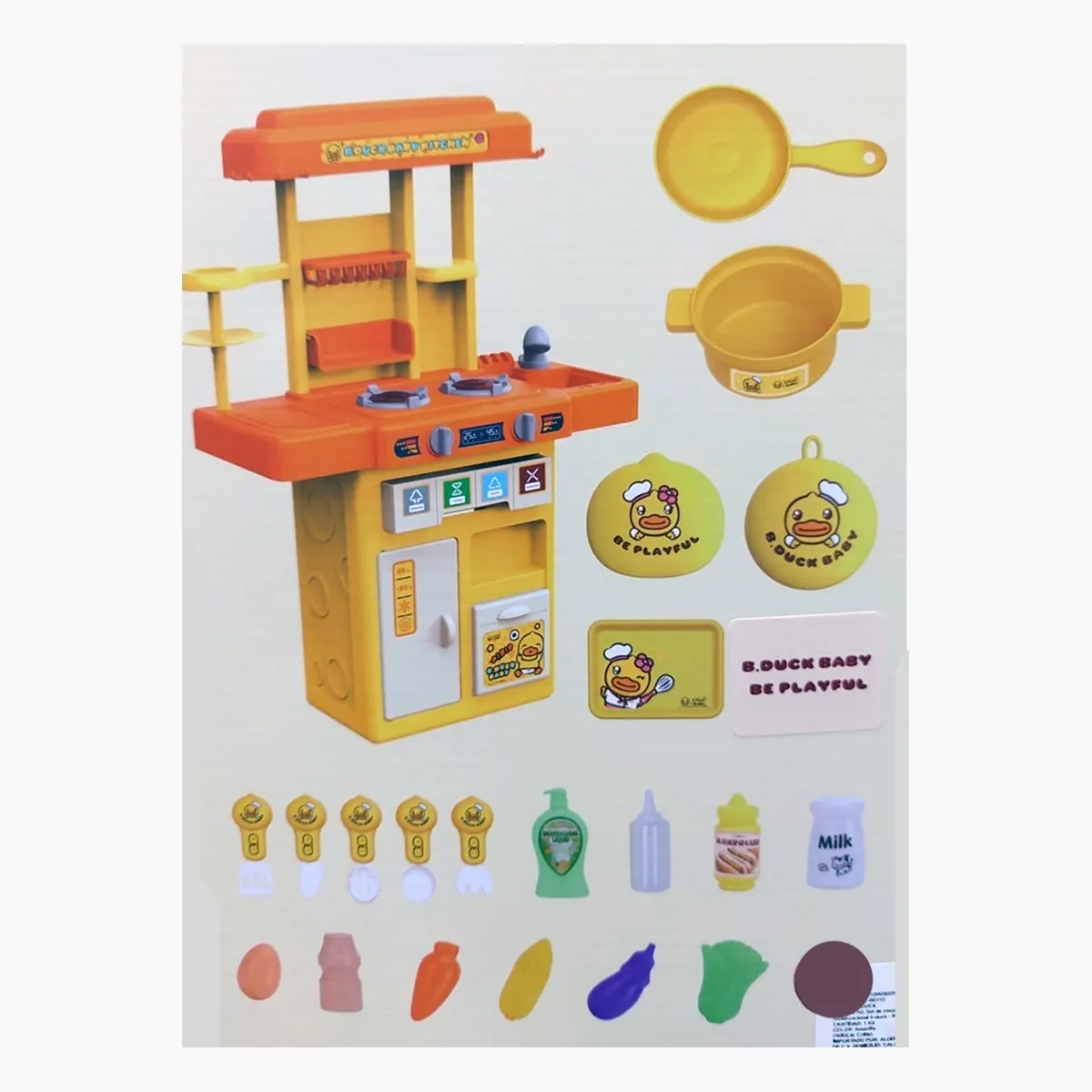 Juguete Cocina Infantil Para Niños Accesorios B. Duck 