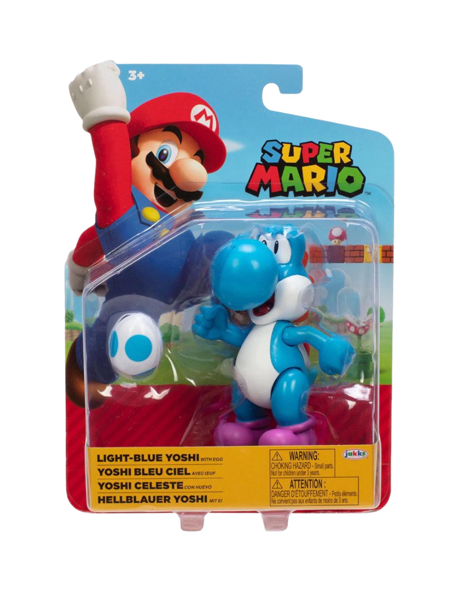 Figura Coleccionable de Pelicula Mario Articulada Con 1 Accesorio Yoshi