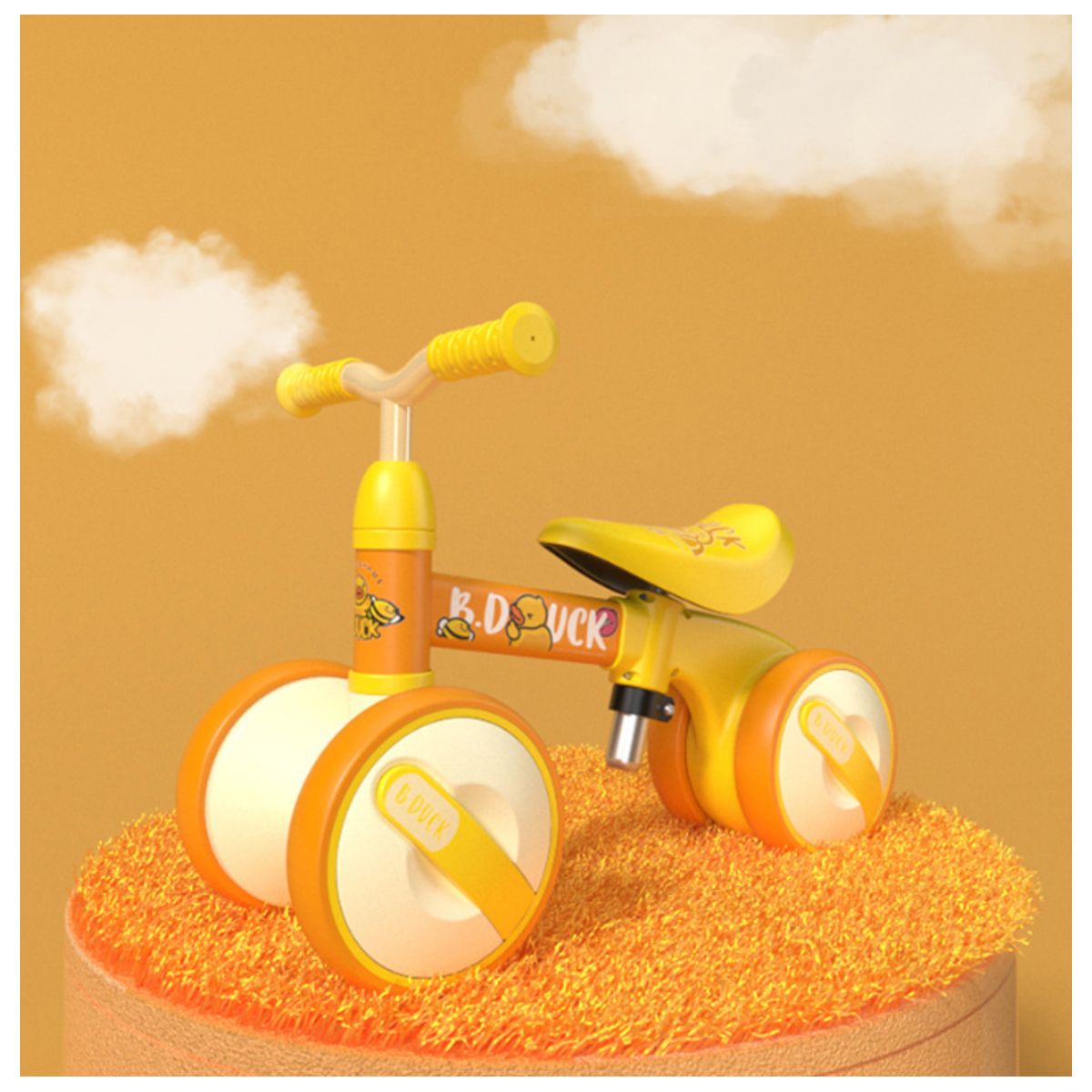 Mini Bicicleta Niños Triciclo 4 Llantas Sin Pedales B. Duck