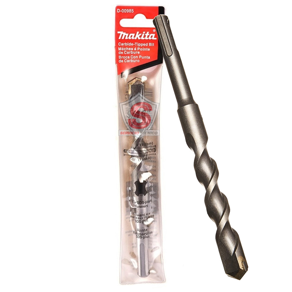 Broca Concreto Sds-plus 9/16 X 6-1/2 Makita D-00985 Original