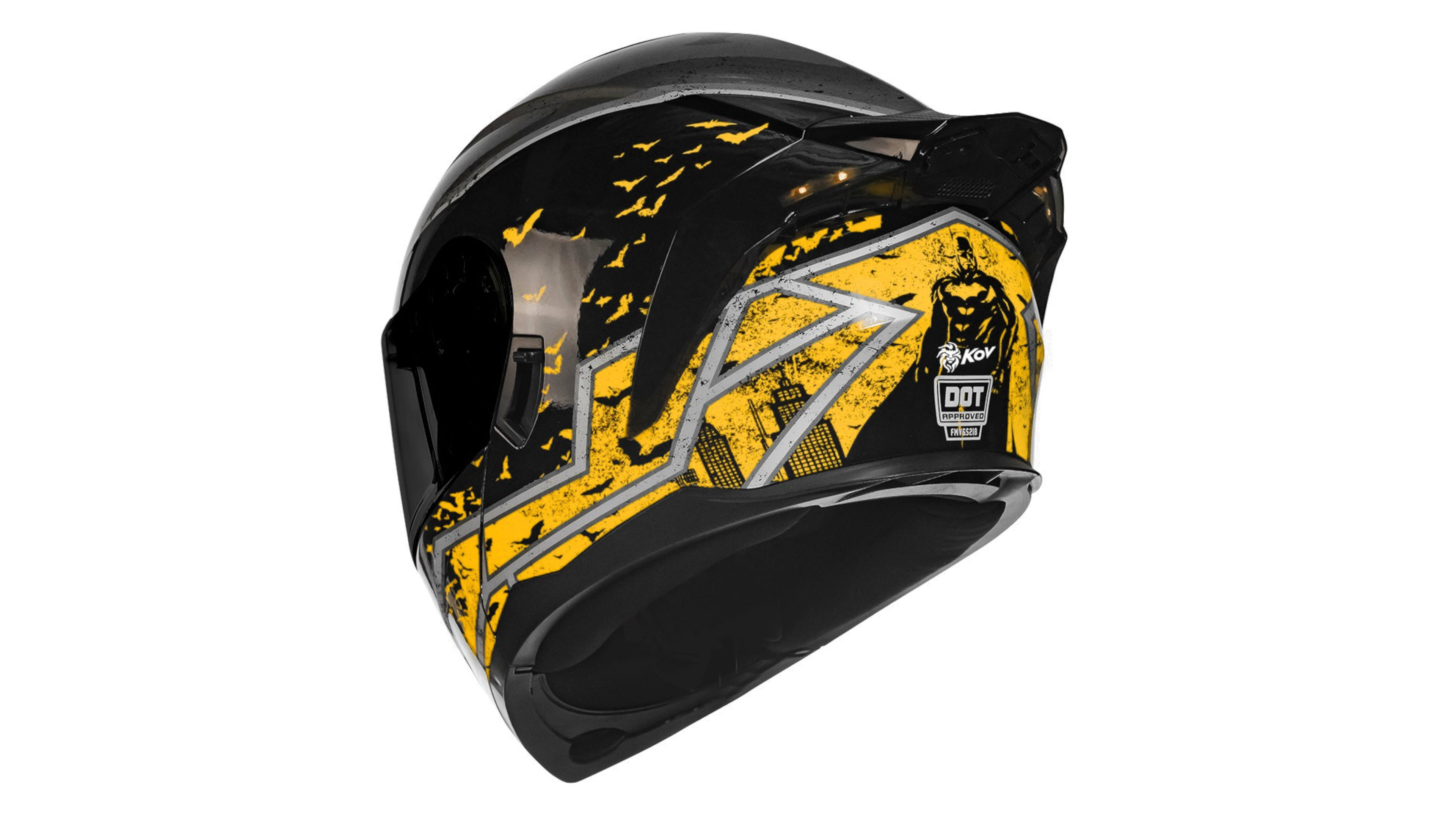 Casco Kov Casco Para Moto Tipo Batman CASCO KOV BATMAN ZERO