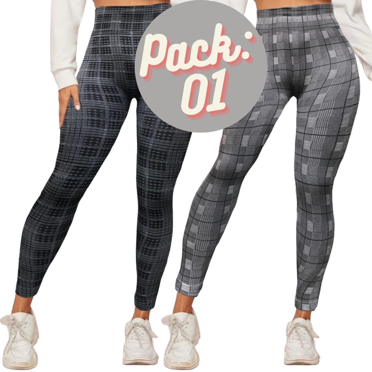 Pack 2 Mallas Leggins Térmica Leggins Mujer Gym Casual Mayones