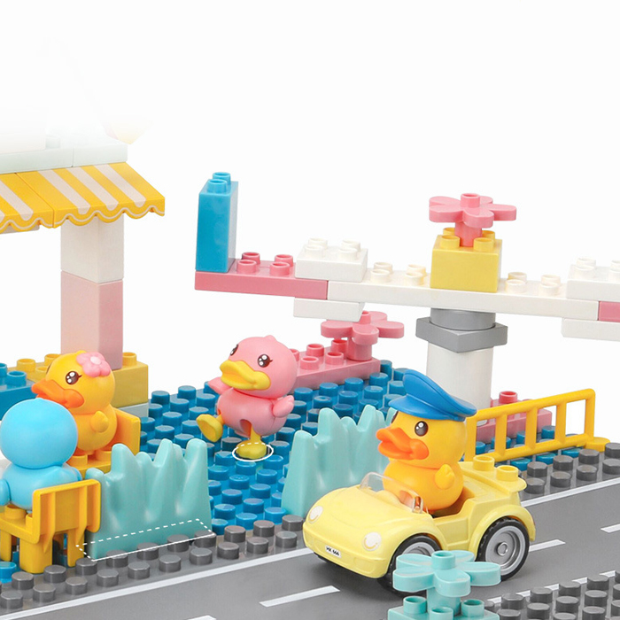 Bloques De Construcción Molino Viento Multicolor Niños B. Duck