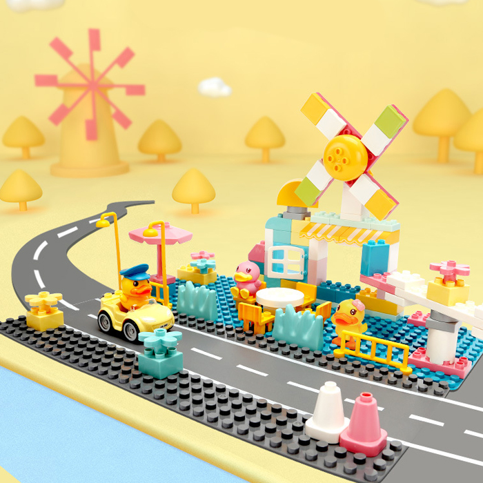 Bloques De Construcción Molino Viento Multicolor Niños B. Duck