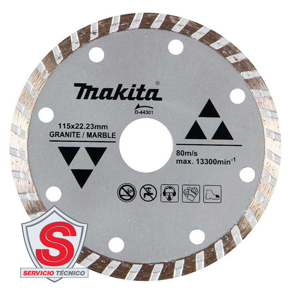 Disco Diamante Turbo 4-1/2 Concreto Granito D-44301 Makita