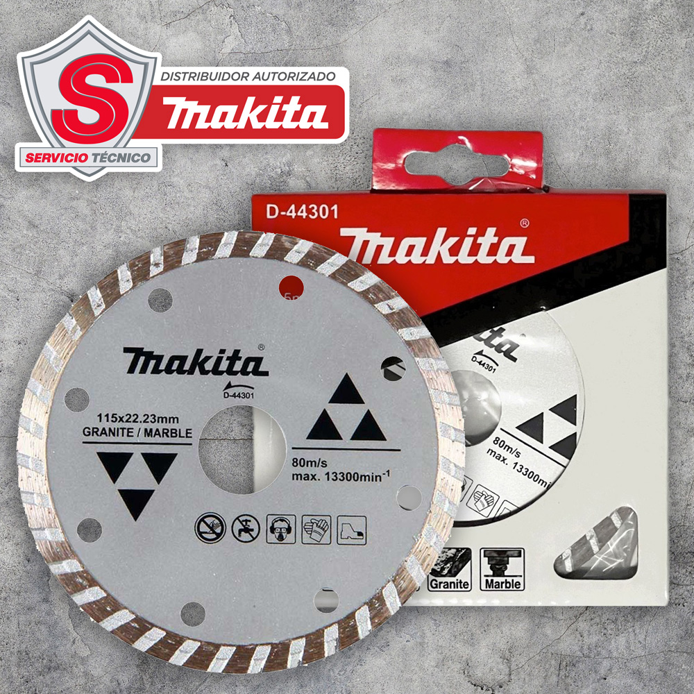 Disco Diamante Turbo 4-1/2 Concreto Granito D-44301 Makita