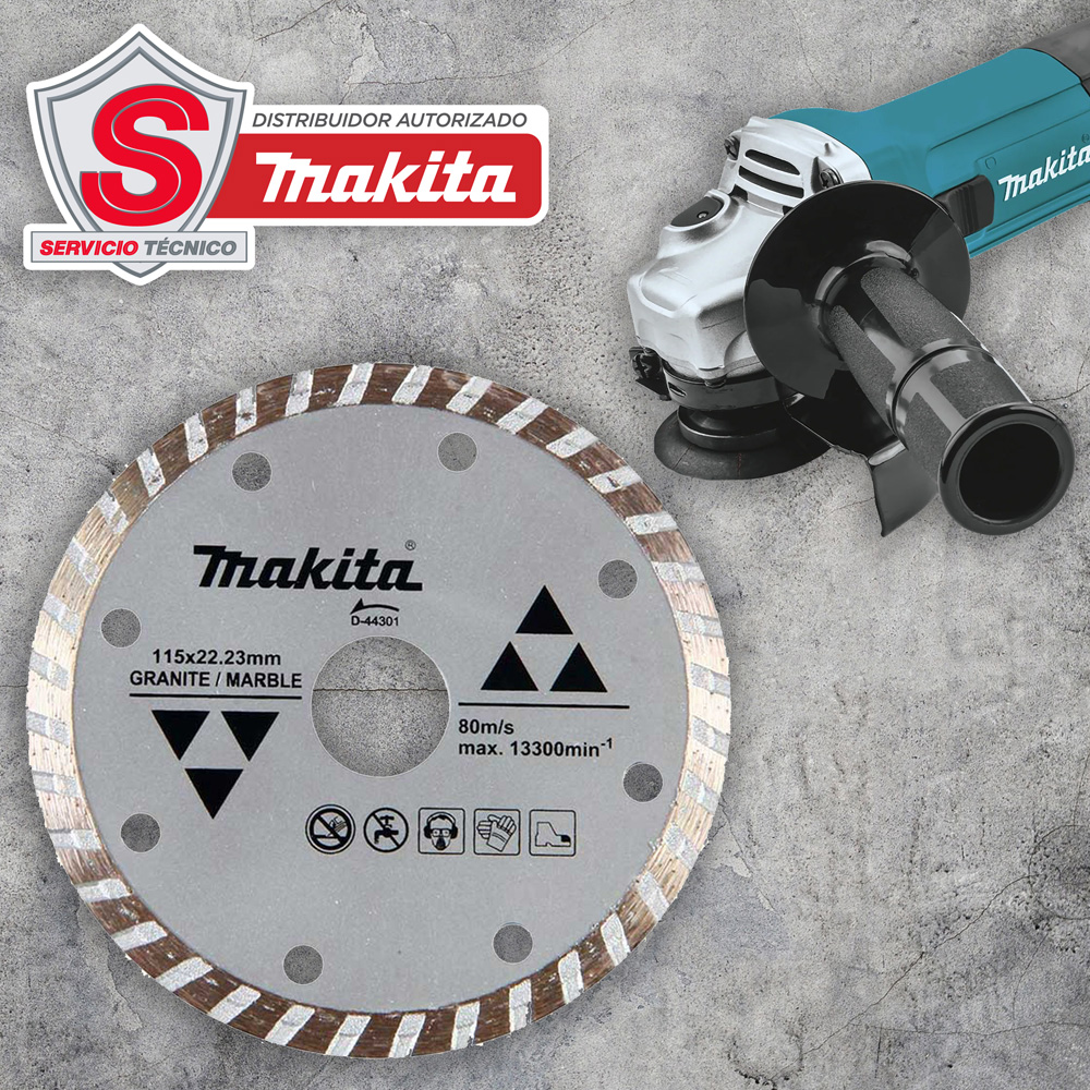 Disco Diamante Turbo 4-1/2 Concreto Granito D-44301 Makita