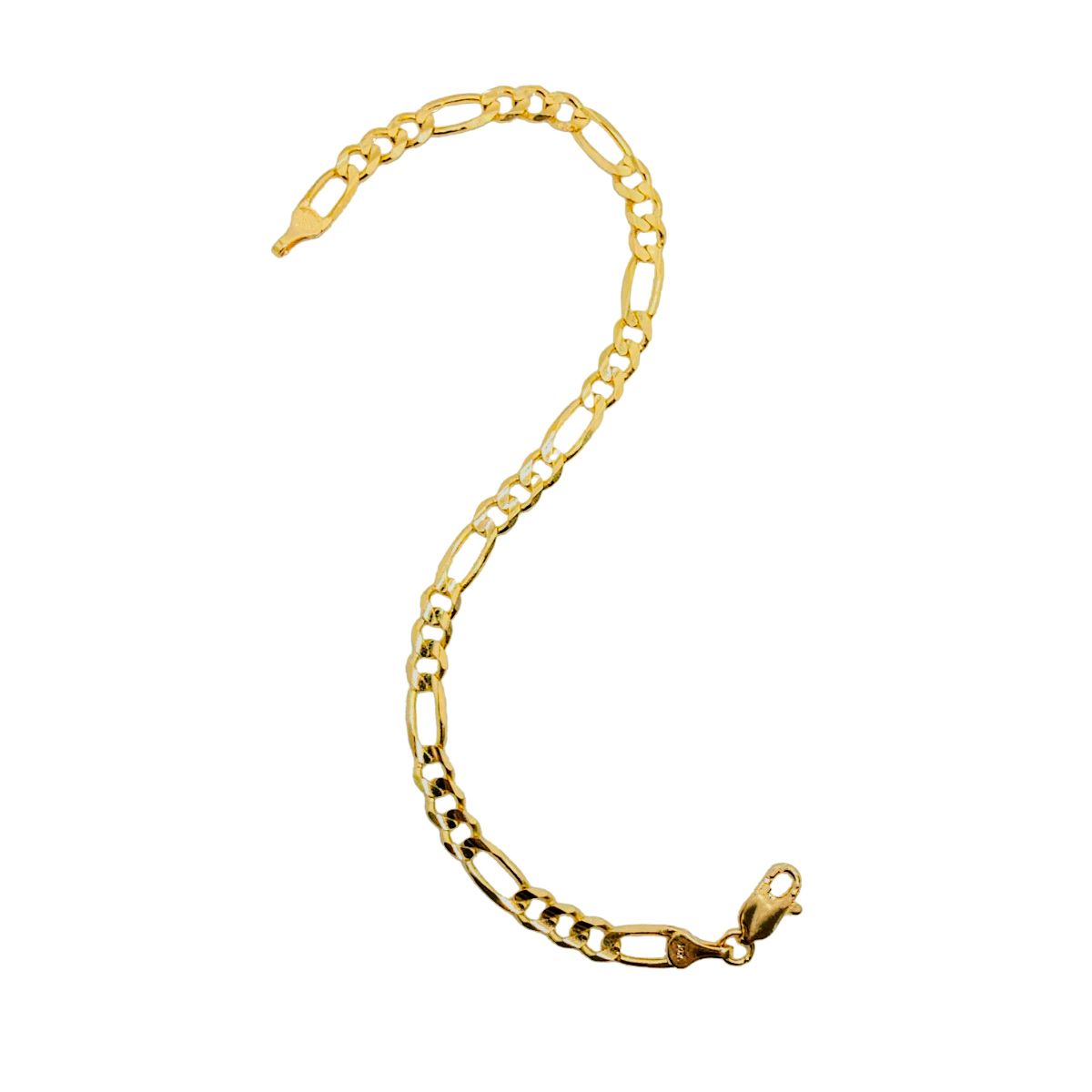 Pulso de oro 10k hombre figaro 3x1, incluye caja de regalo