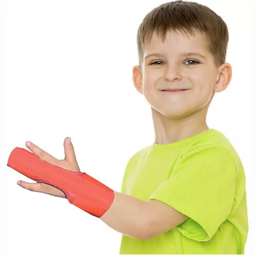 Inmovilizador Dedo P/ Niños 4-6 Años Ortopedia Naranja Ortho Peke's
