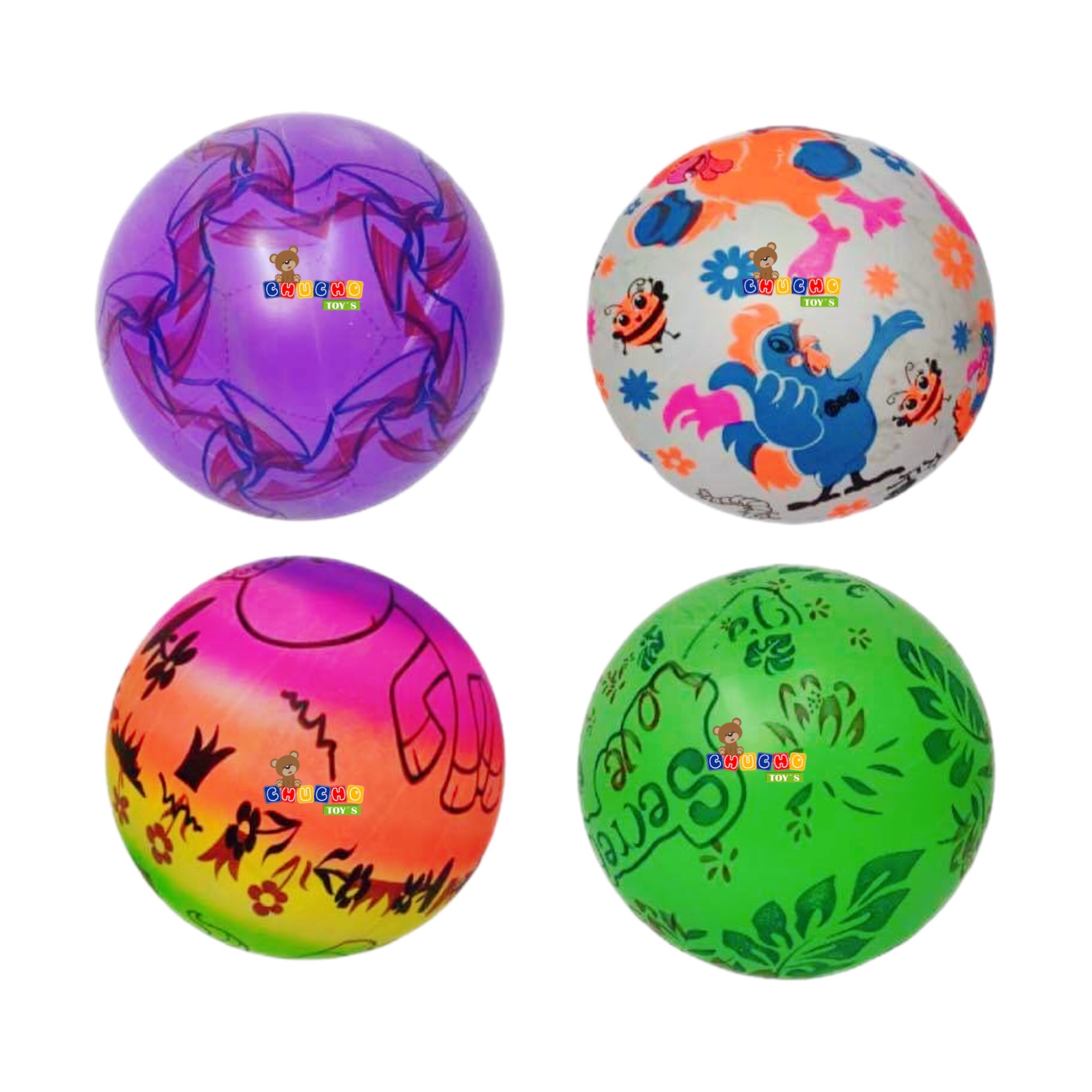 10 Pelotas Plástico Colores Mayoreo Niño Fiesta Regalo