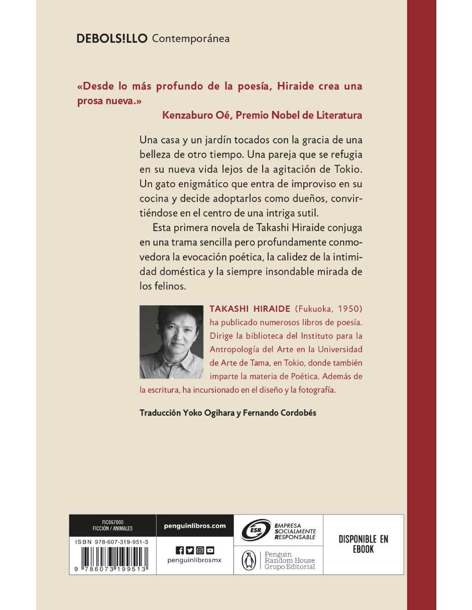 Libro El gato que venia del cielo Autor Takashi Hiraide