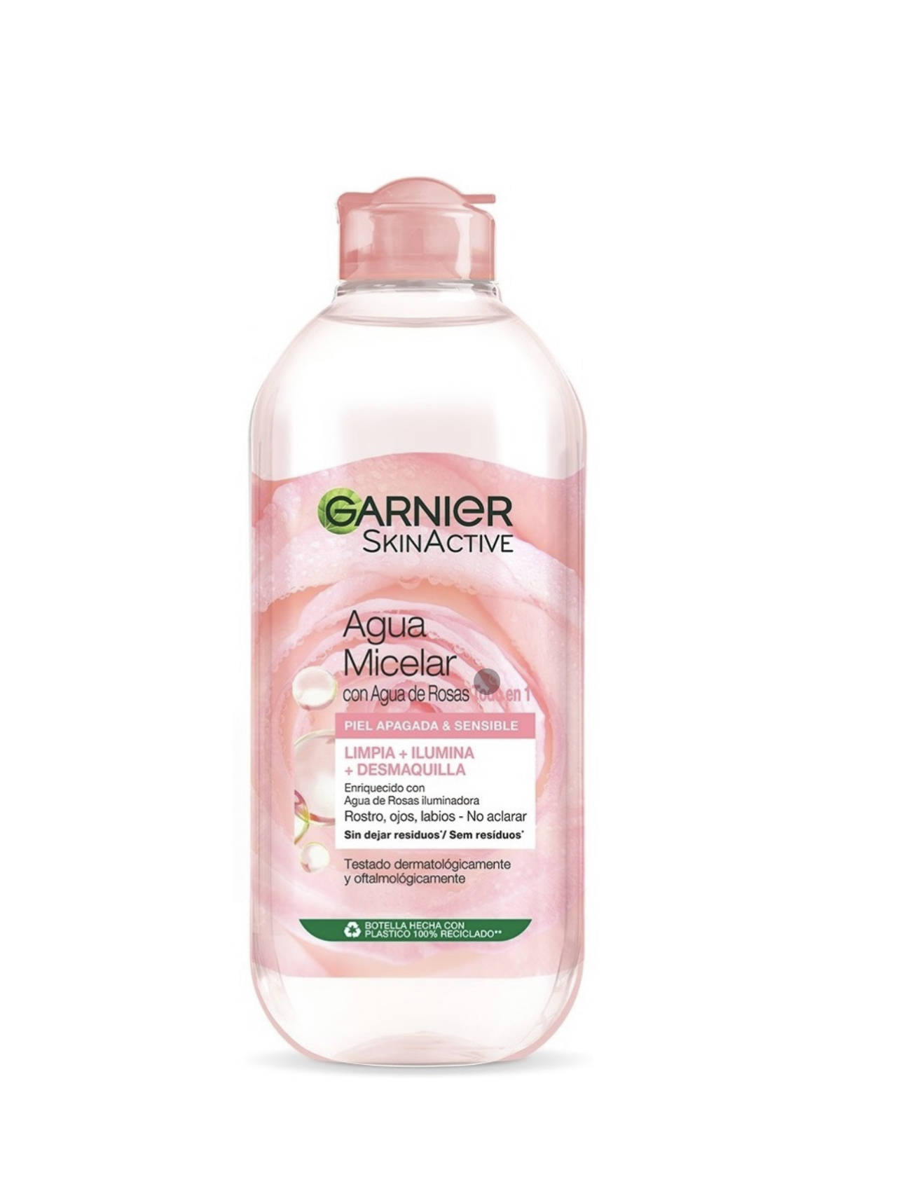 Agua Micelar Garnier Todo En 1 Con Agua De Rosas 400 Ml