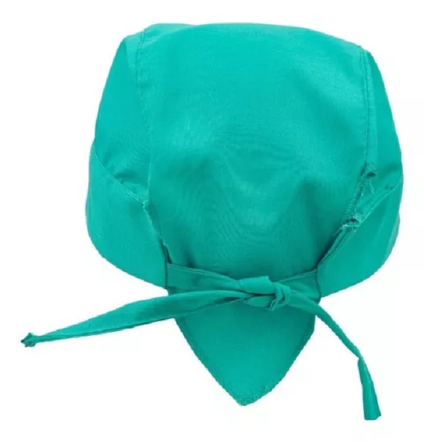 Gorro Médico Quirúrgico Tela Antifluido, Estampado color Turquesa