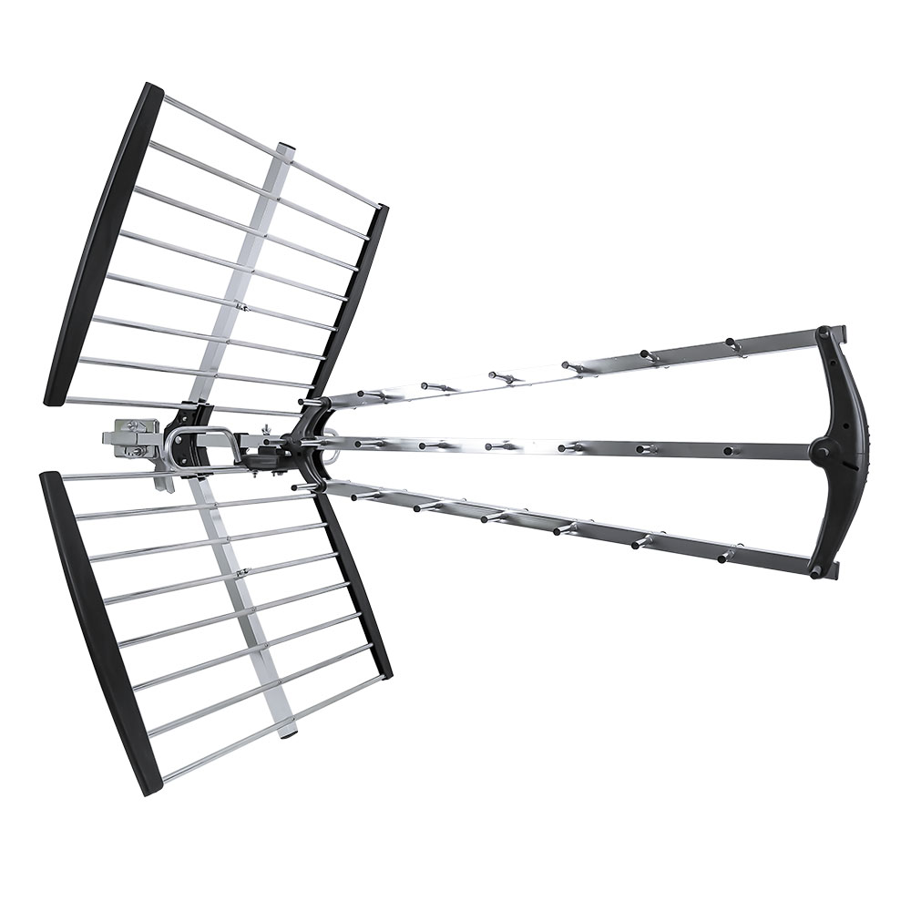 Antena Exterior HD para Zonas de Dificil Recepción con 37 Elementos en Aluminio Resistente Ganancia de 25 dB Ideal para Sintonizar Señal Digital / Master / TVANT-20ELEM