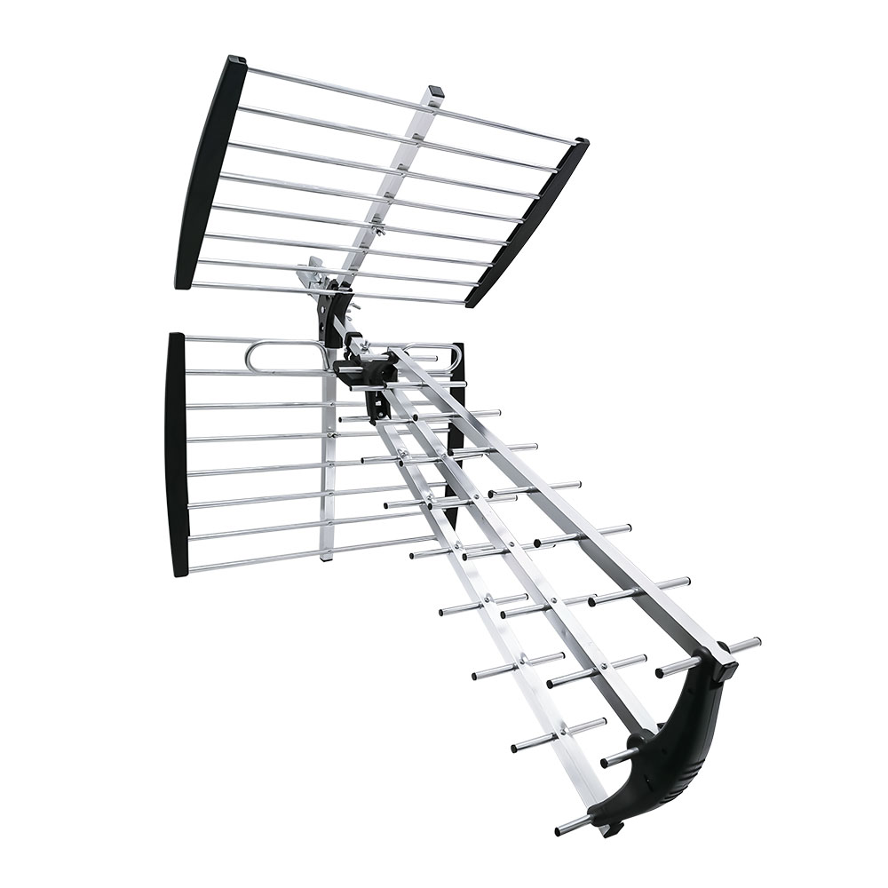 Antena Exterior HD para Zonas de Dificil Recepción con 37 Elementos en Aluminio Resistente Ganancia de 25 dB Ideal para Sintonizar Señal Digital / Master / TVANT-20ELEM