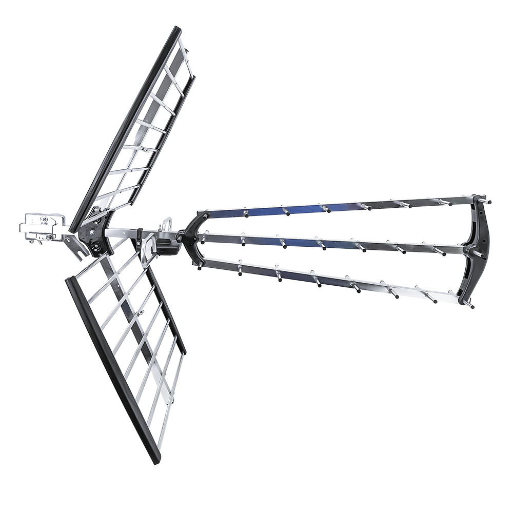 Antena Exterior HD para Zonas de Dificil Recepción con 37 Elementos en Aluminio Resistente Ganancia de 25 dB Ideal para Sintonizar Señal Digital / Master / TVANT-20ELEM