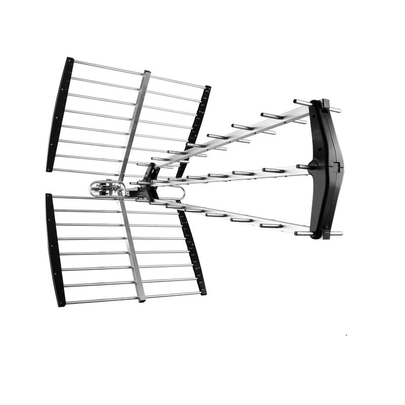 Antena Exterior HD para Zonas de Dificil Recepción con 37 Elementos en Aluminio Resistente Ganancia de 25 dB Ideal para Sintonizar Señal Digital / Master / TVANT-20ELEM