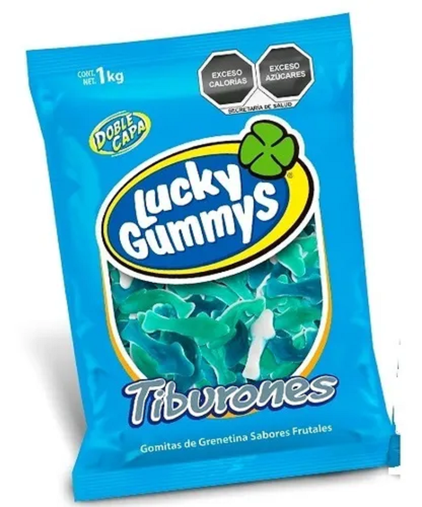 Gomitas Lucky Gummys Tiburon 1 Kg.
