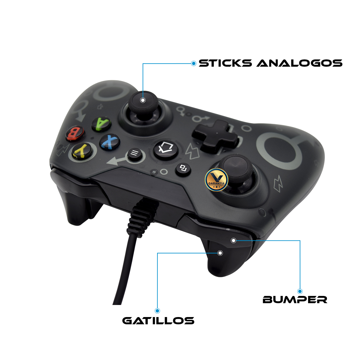 Control Alambrico N1 Compatible con XBOX One