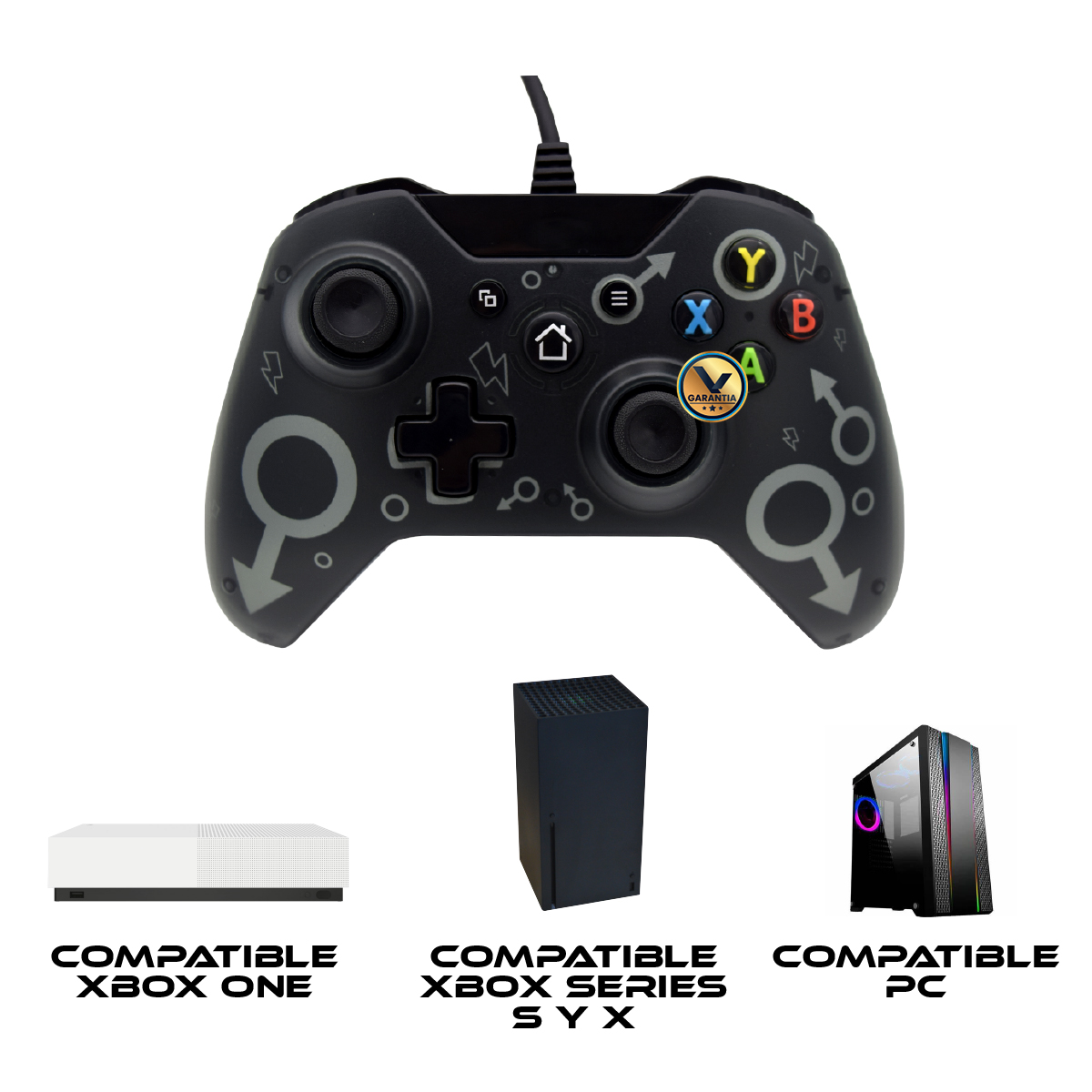 Control Alambrico N1 Compatible con XBOX One