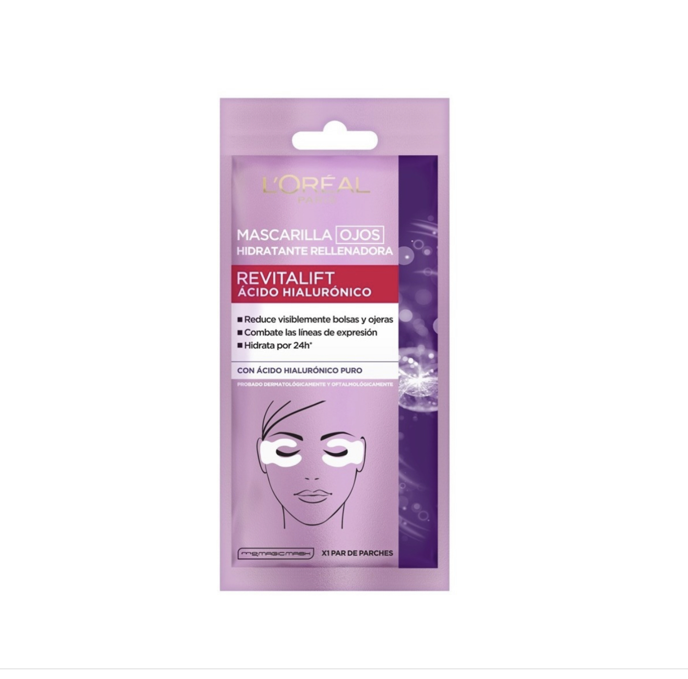 L'oréal Paris Mascarilla Ojos Revitalift Ácido Hialurónico