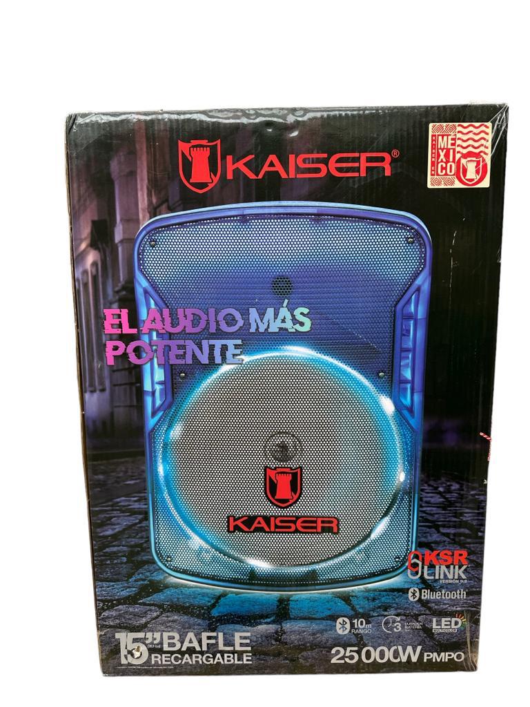 Bafle Recargable Kaiser MSA-7530MX De 15 Pulgadas - Negro