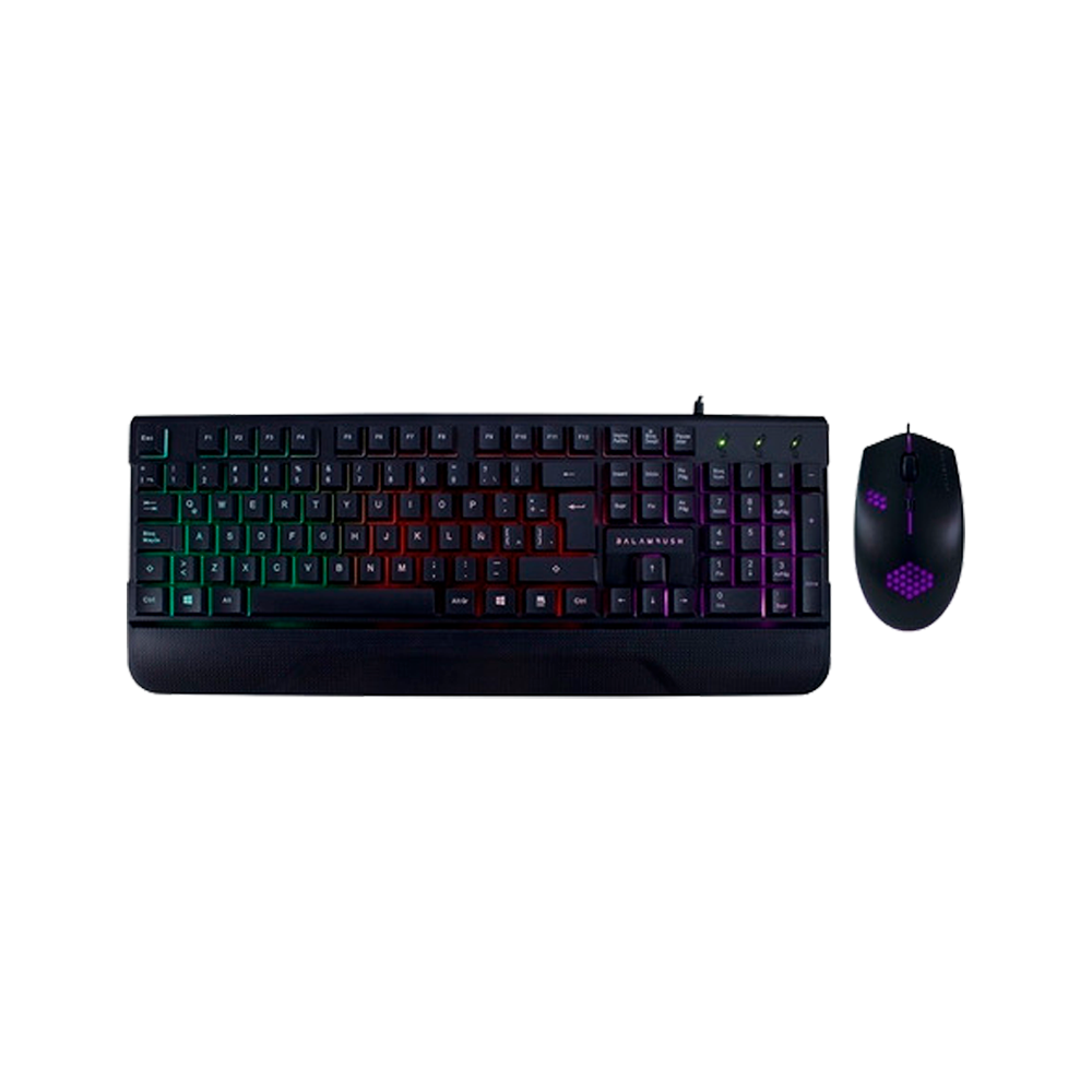 Kit Gamer BALAMRUSH Teclado y Mouse 2400 DPI RGB Demtrix USB