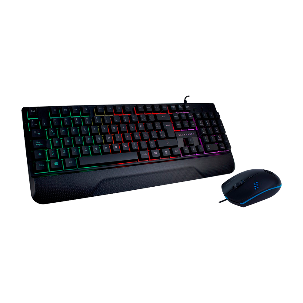 Kit Gamer BALAMRUSH Teclado y Mouse 2400 DPI RGB Demtrix USB