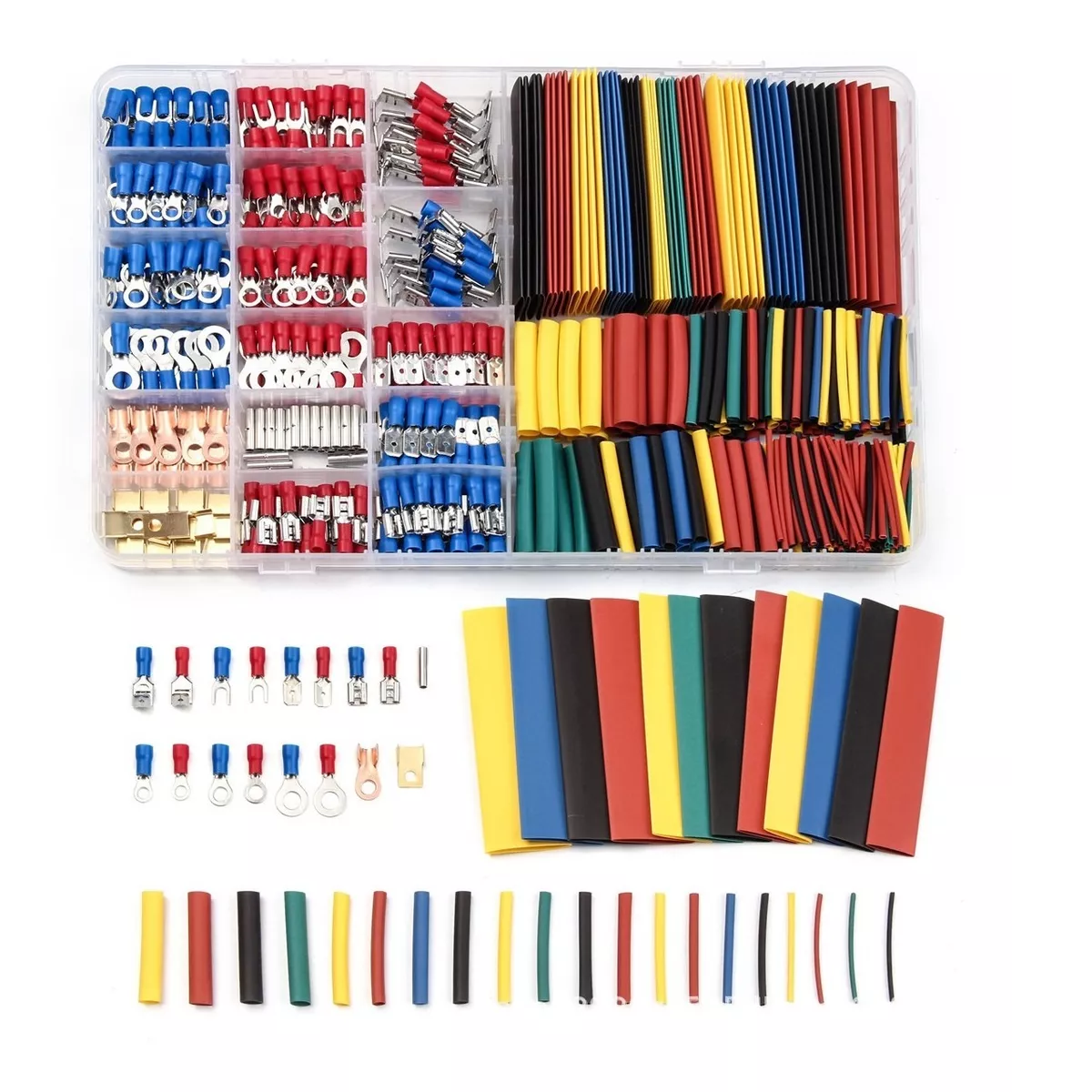 Set Terminales Aisladas Conectores Para Cable Eléctrico 678pcs