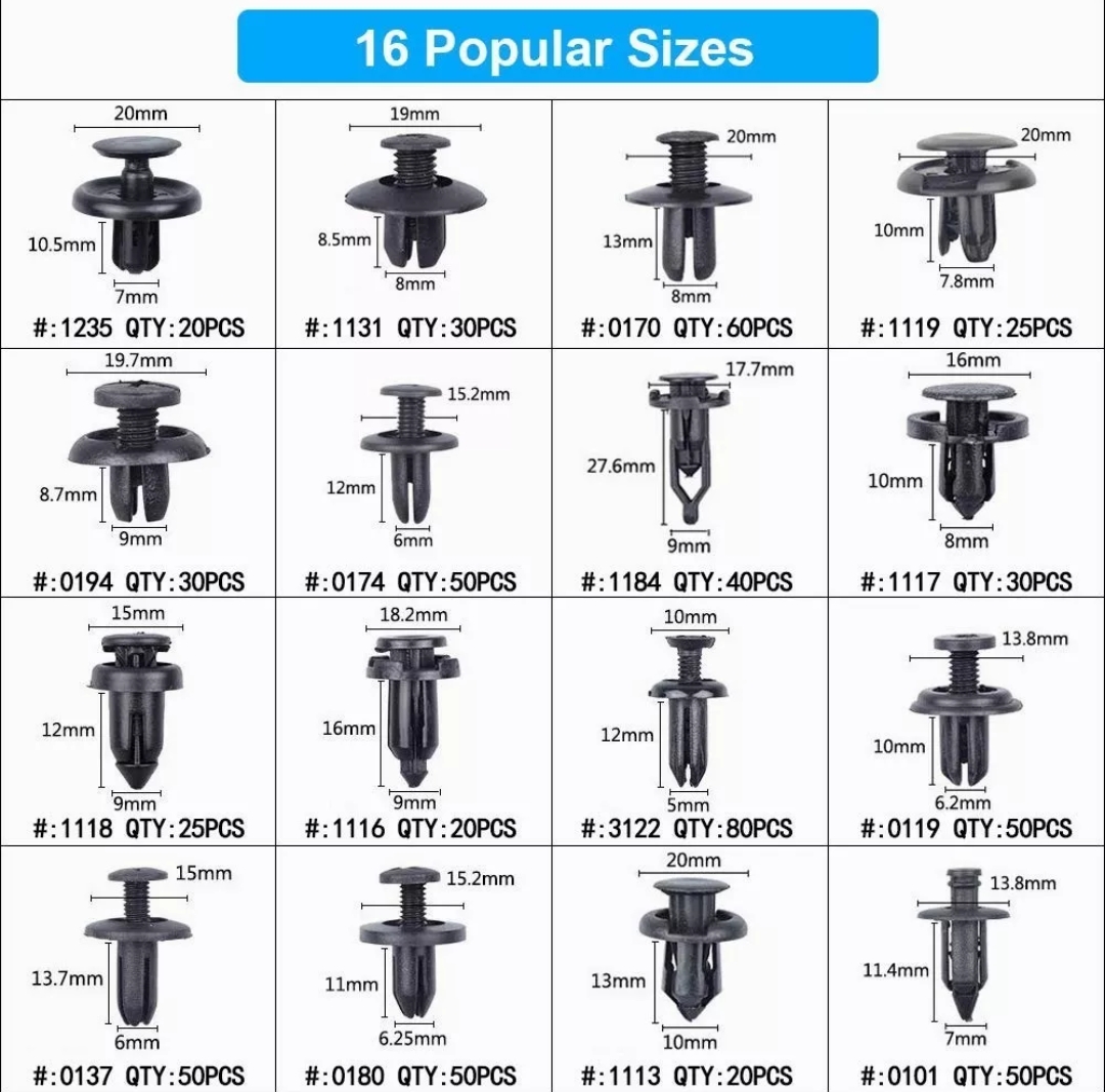 Grapa Automotriz 630 Pz Con Quita Grapas Molduras 5 Pz.