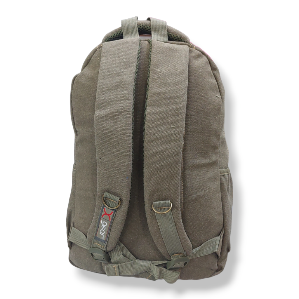 Mochiila de lujo en lona calidad Premium 5 cierres Marca Xgear