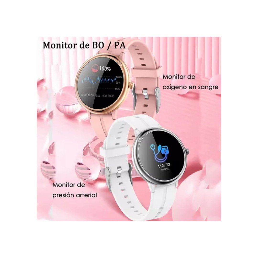 Hombres Mujer 1 pieza Reloj inteligente rosado de silicona con tira  deportivo impermeable monitoreo de frecuencia cardíaca seguimiento del  sueño