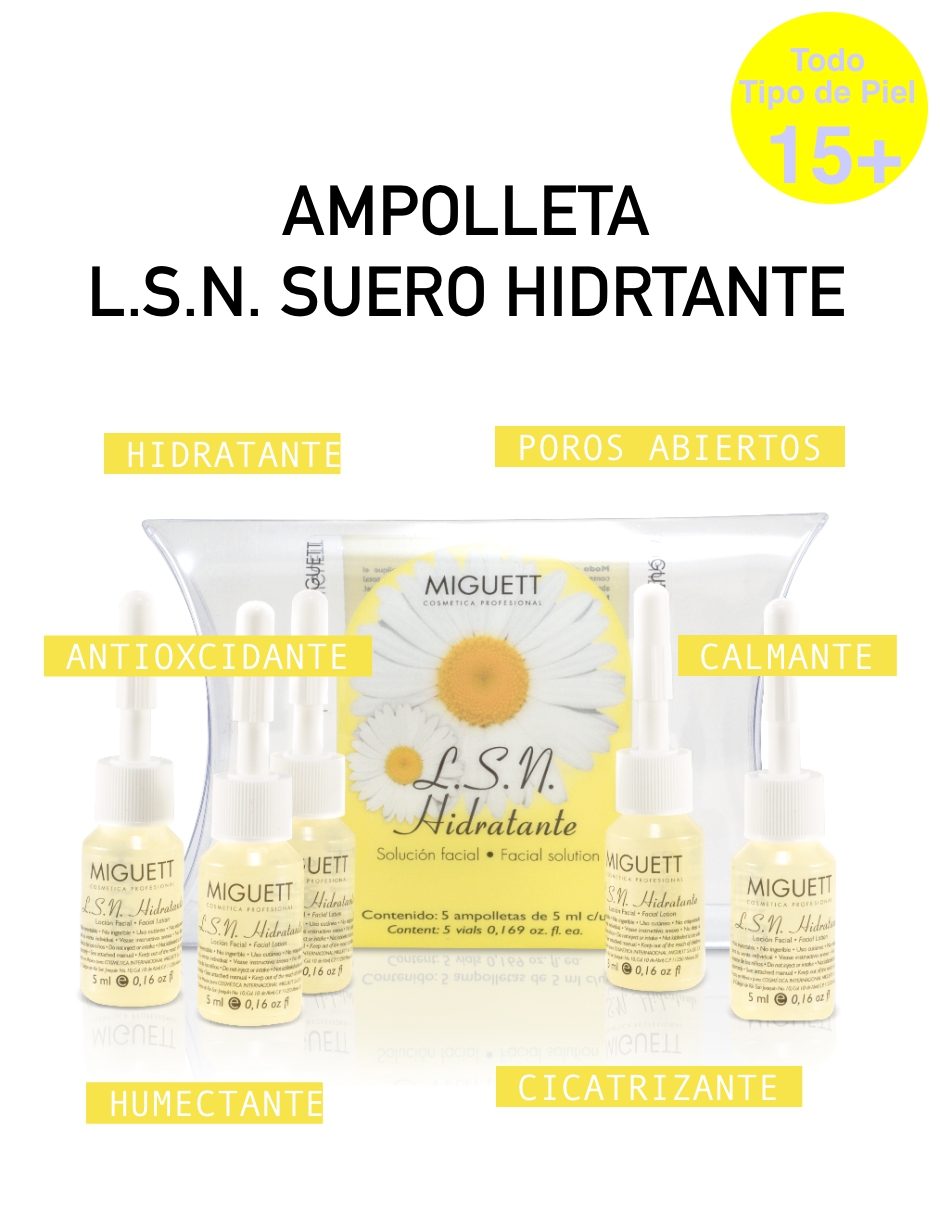 Ampolleta L-S-N Suero Hidratante (Ácido Hialurónico)