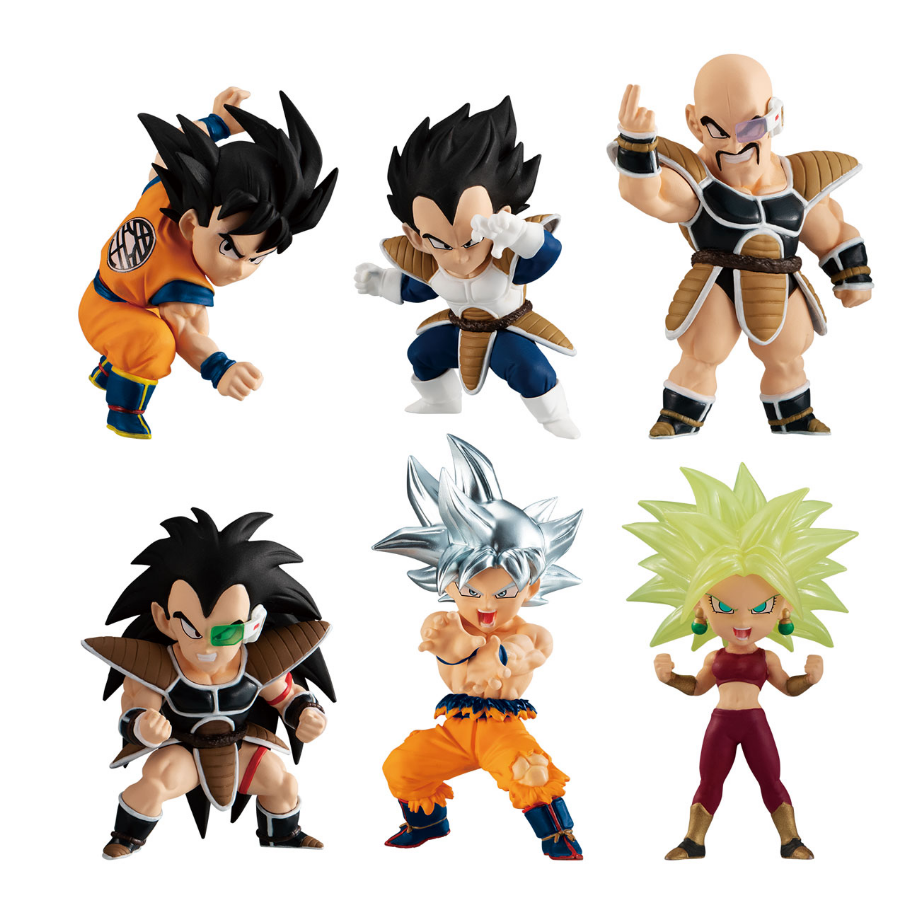 Kit 6 Figuras Muñecos Dragon Ball Z Goku Vegeta Nappa Raditz