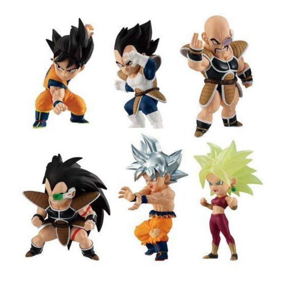 Kit 6 Figuras Muñecos Dragon Ball Z Goku Vegeta Nappa Raditz