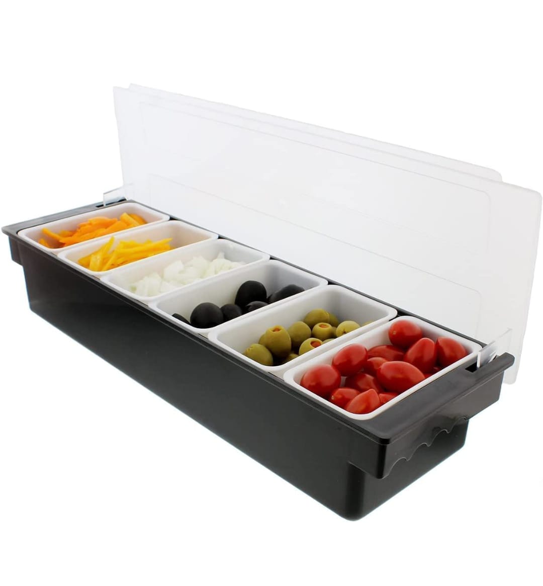 Dispensador Garnitero 6 Divisiones Policarbonato Bar Barra