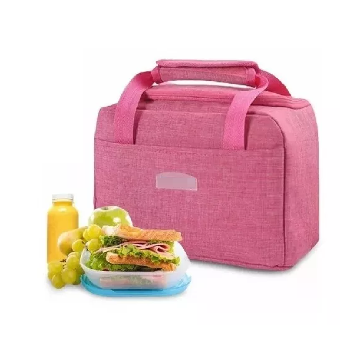 Lonchera Térmica Gran Capacidad Impermeable Rosa