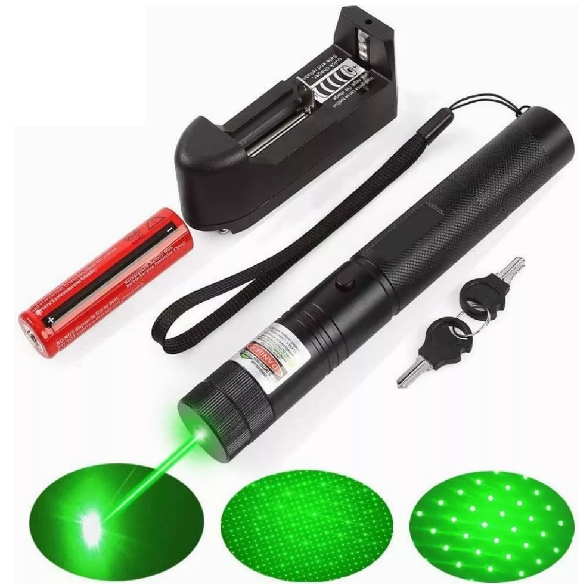 Apuntadores Laser Recargable Verde Potente 5000mw 15km