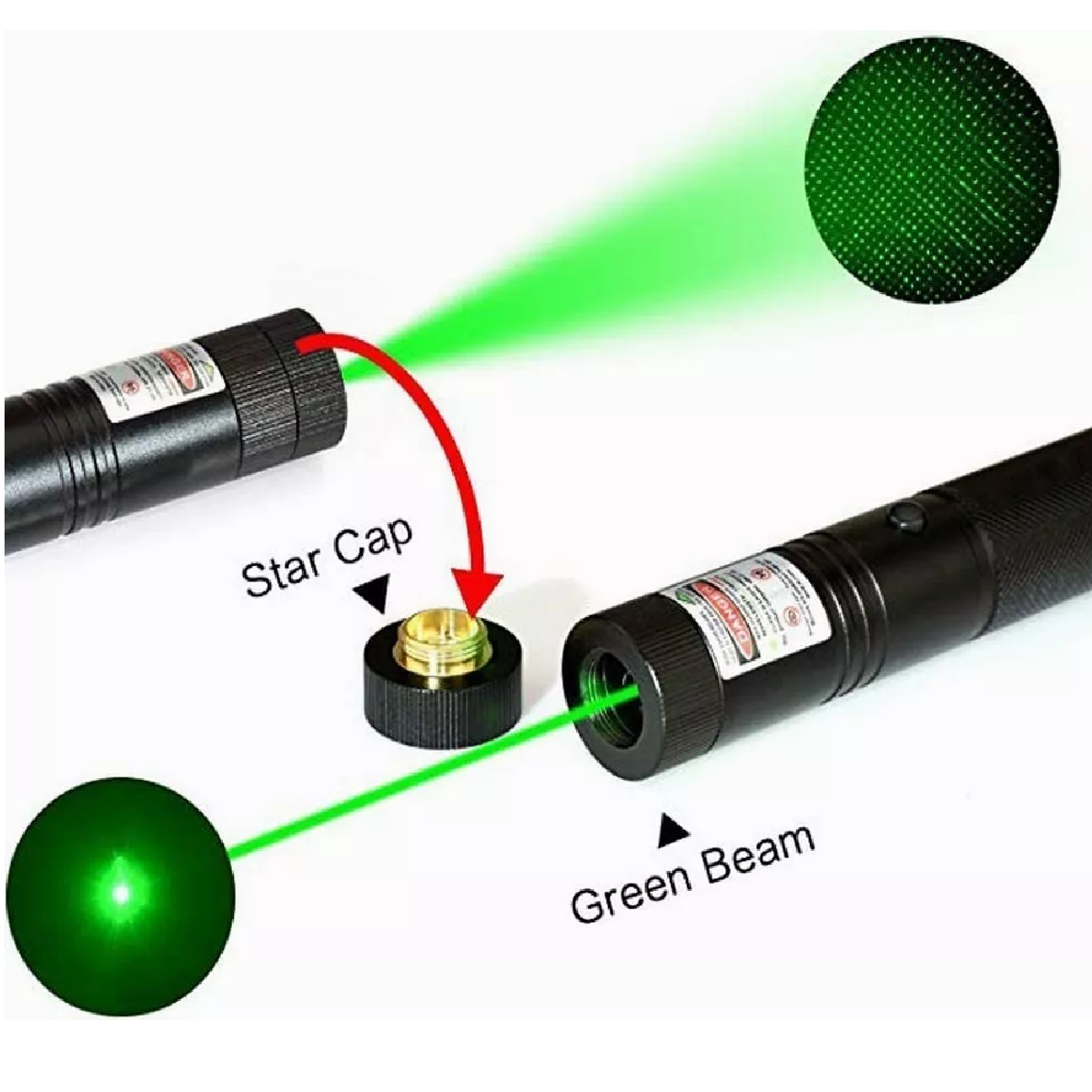 Apuntadores Laser Recargable Verde Potente 5000mw 15km