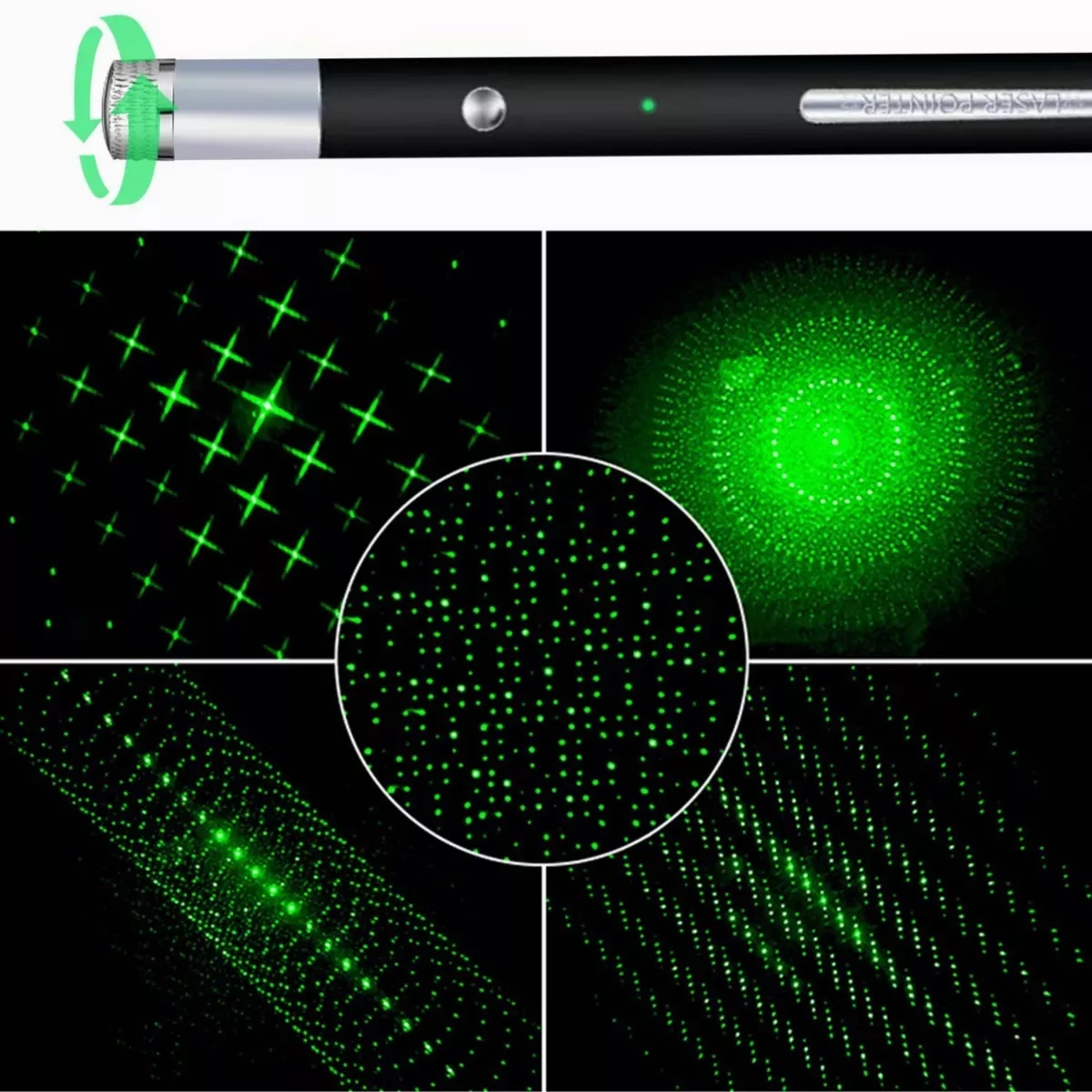 Puntero Láser Verde Proyector Con Carga Usb Recargable 20km