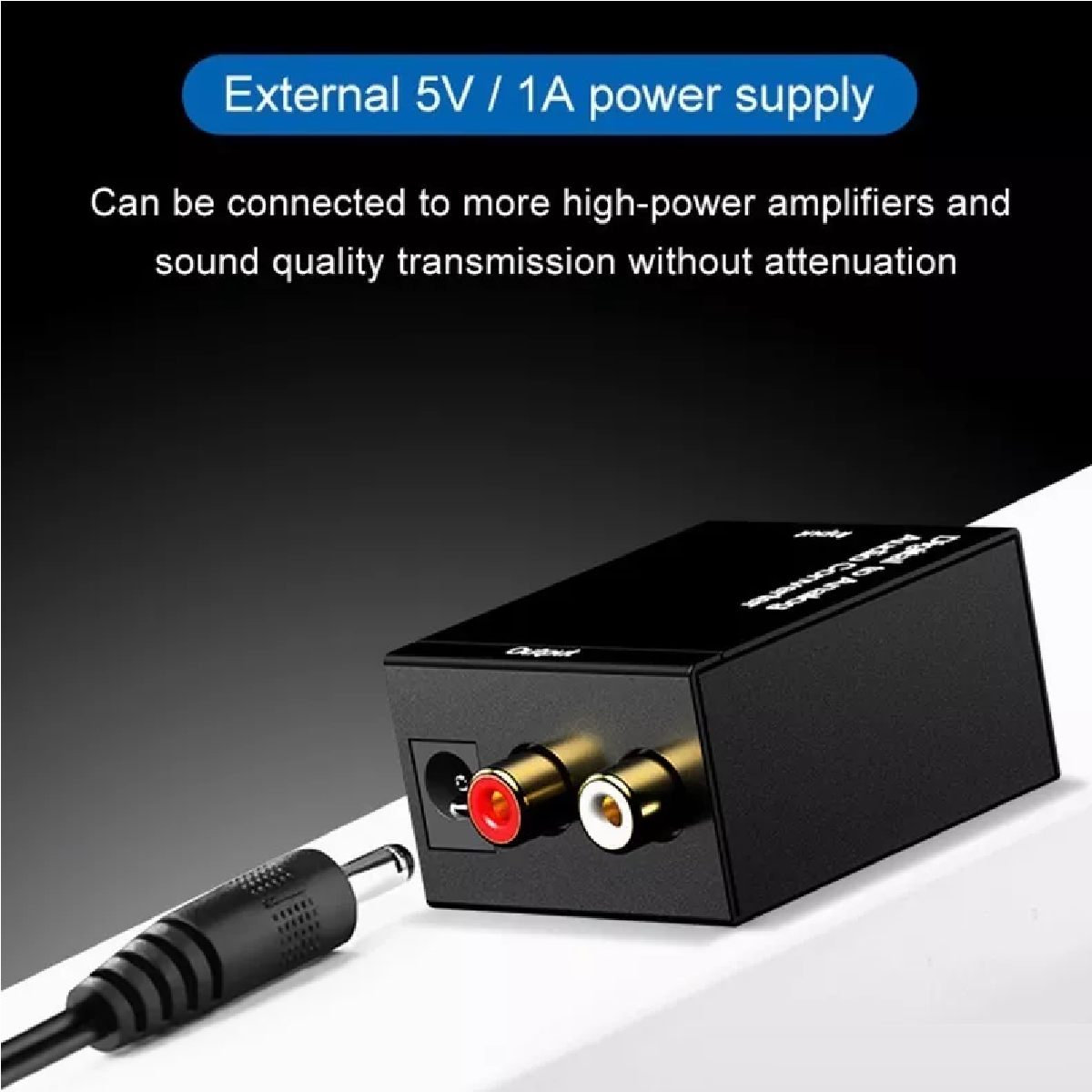 Convertidor Audio Optico Digital A Rca Análogo