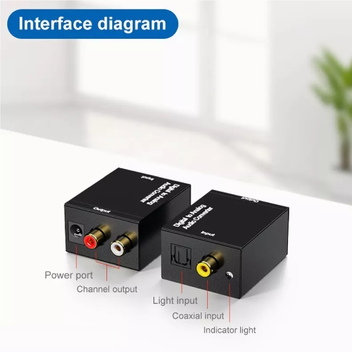 Convertidor Audio Optico Digital A Rca Análogo