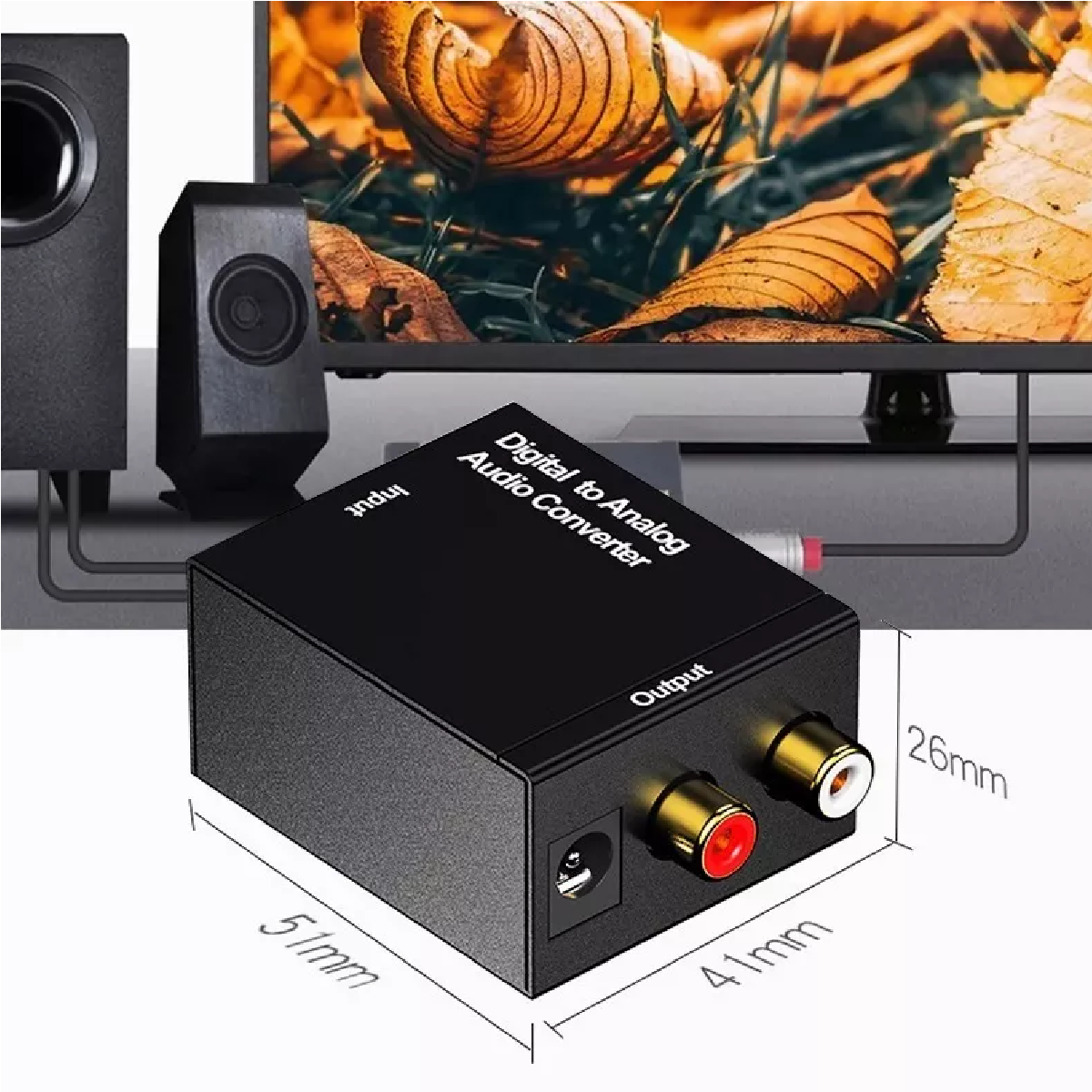 Convertidor Audio Optico Digital A Rca Análogo